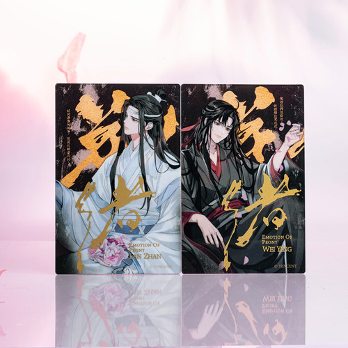 KAZE 魔道祖师动画正版周边 花绪系列魏无羡蓝忘机亚克力立牌吧唧 - 图1