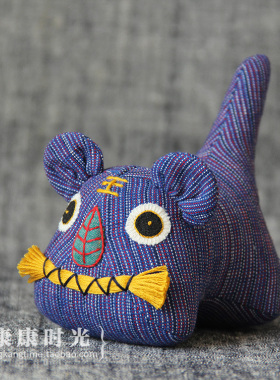 康康时光老布小虎复古风摆件