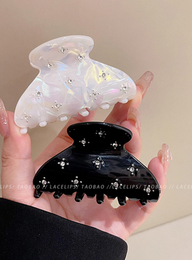 繁星镶钻醋酸抓夹女高级感