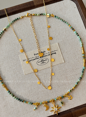 复古串珠叠戴项链女款2025新款