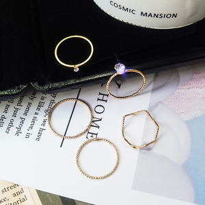 戒指女日韩潮人学生组合