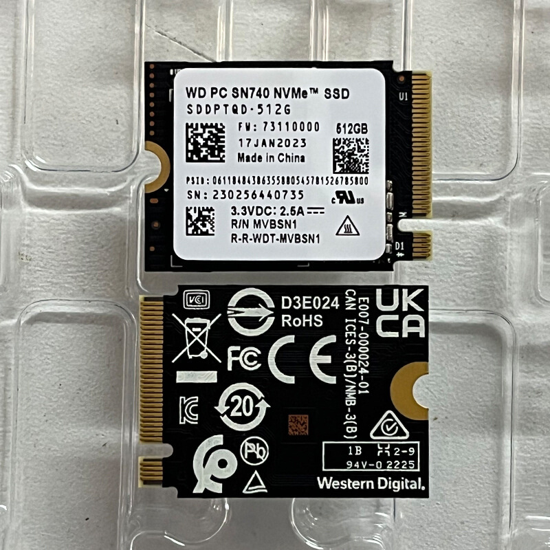 WD/西数SN740 1T 2230 M2固态硬盘2T PCIE4.0 NVMe M.2硬盘SSD1TB-图1