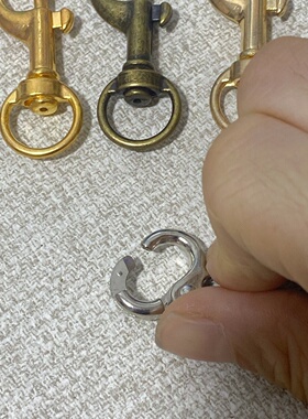 包包配件金属钩扣五金链条扣环包包女挂扣金色银色DIY