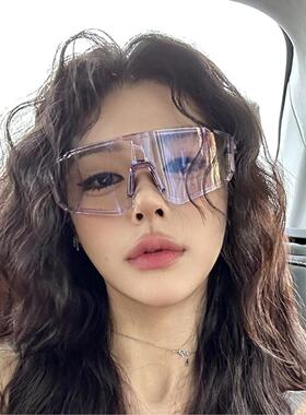 户外大框骑行运动防护眼镜日夜两用骑行变色防紫外线遮阳太阳镜潮