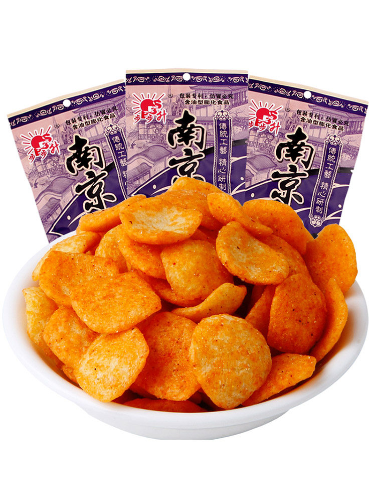 步步升南京板鸭味锅巴童年怀旧小零食小吃网红休闲食品网红解馋袋,淘宝优惠券,粉丝福利购,淘宝优惠卷