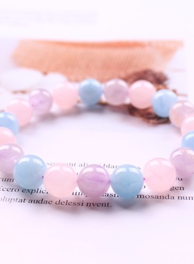 天然小清新三宝手链女