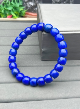天然青金石直切手串饰品