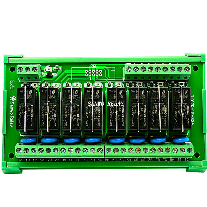 8路G2RL继电器模组16A PLC控制板组合SANWO RELAY模块TKG2R-1E