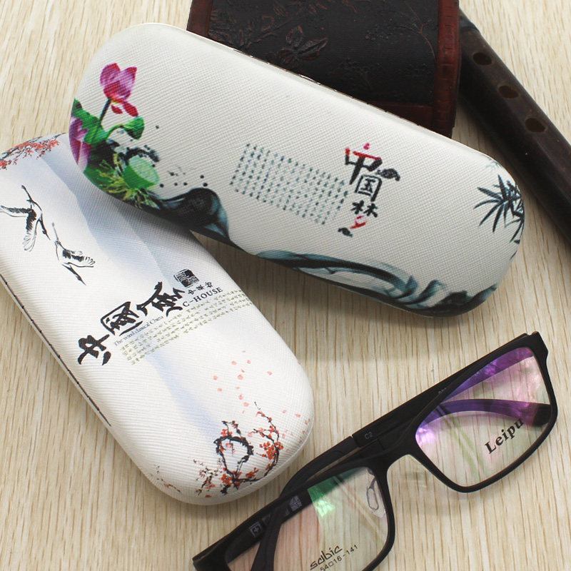 复古中国风眼镜盒近视眼镜老花镜眼镜盒个性创意男女学生眼睛配件,淘宝优惠券,粉丝福利购,淘宝优惠卷