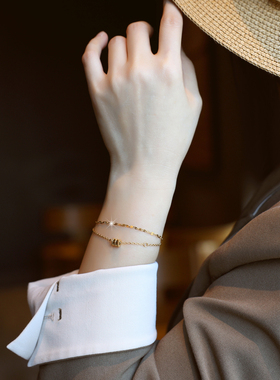 ZOXI双层小蛮腰手链不掉色闺蜜女