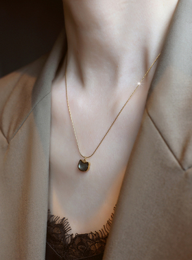 ZOXI2025新款旺财猫项链不掉色