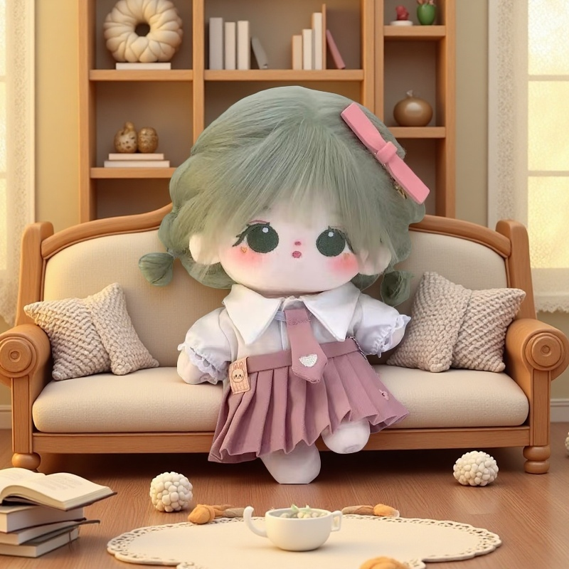 20cm便宜JK裙娃衣棉花娃娃换装可爱毛绒公仔一整套漂亮换装公主裙,淘宝优惠券,粉丝福利购,淘宝优惠卷