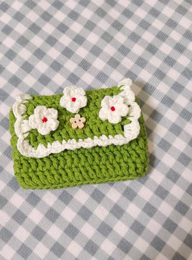 花朵卡包毛线手工编织diy材料包