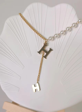 钛钢锁骨链女法式轻奢高级感