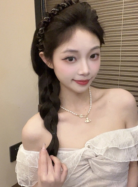 韩版时尚精致高颅顶缠绕发箍