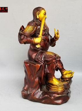 铜真武大帝坐像玄武祖师 武当山祖师爷玄天上帝铜像工艺摆件铜雕