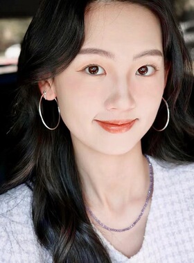 MaroMeko925纯银素圈圆环耳圈