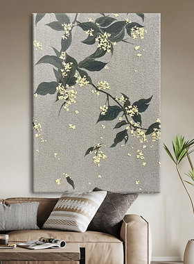 植物花卉手绘油画抽象肌