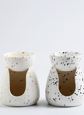 跨境热卖创意北欧陶瓷精油炉分体式香薰炉蜡烛香精炉家居工艺摆件