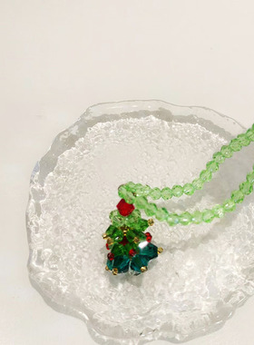 圣诞节新款小众氛围感项链手工链