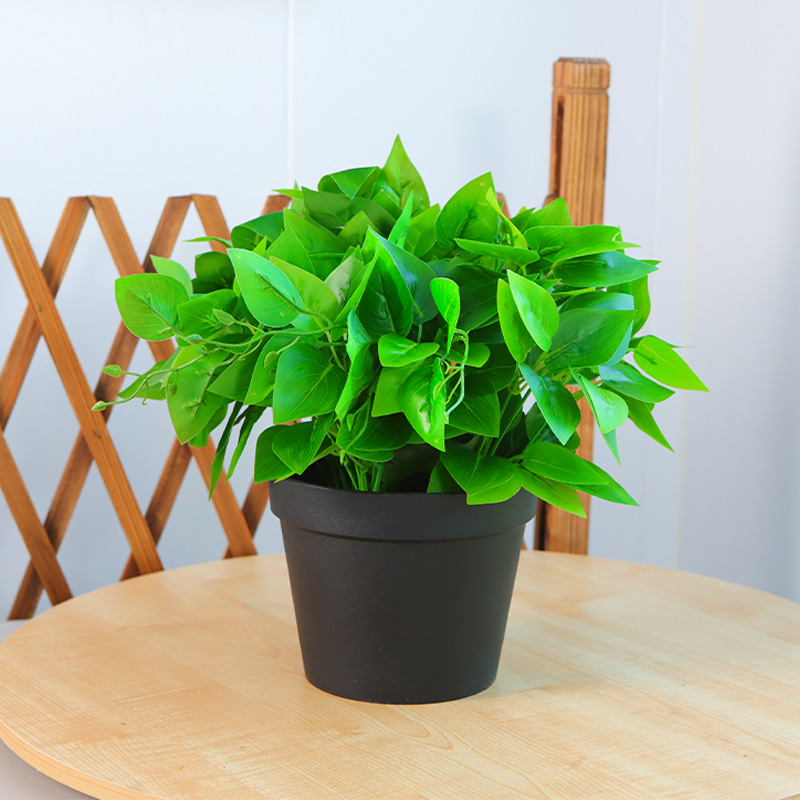 仿真绿萝叶盆栽假花塑料仿生绿植室内外落地盆景植物摆件装饰花卉