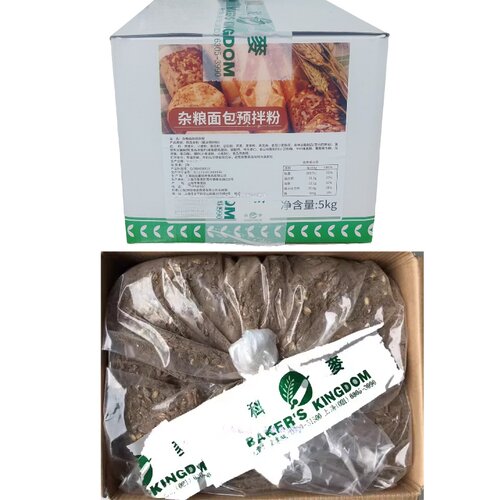 科麦杂粮面包预拌粉5kg/盒欧式杂粮面包预混粉烘焙原料多省包邮 - 图1