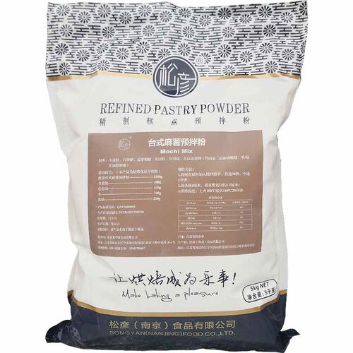 松彦108麻薯面包预拌粉Q弹韩式糕点粉5kg台式麻薯预拌粉烘焙原料 - 图1