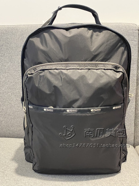 lesportsac 1122-C363双肩大容量超轻材质电脑包  黑色