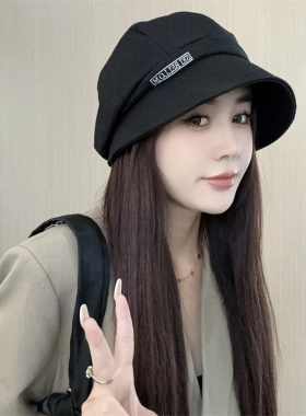 春秋女逛街休闲宽檐显脸小渔夫帽
