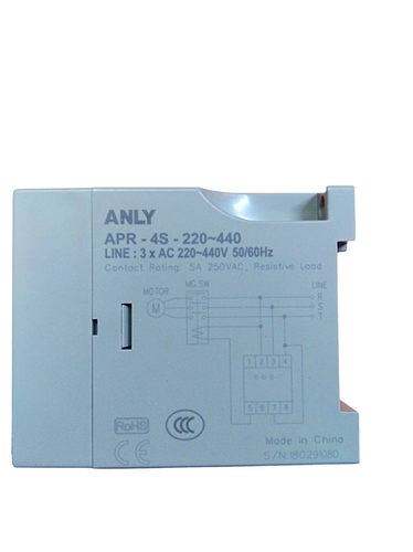 原装正品ANLY安良APR-4S三相相序保护继电器相序马达保护继电器 - 图0