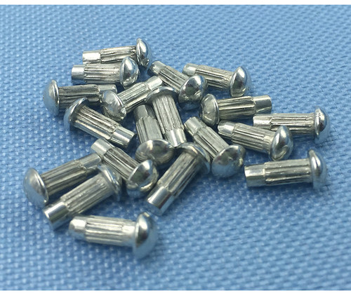 GB827 铁标牌铆钉 实心半圆头滚花铆钉 镀锌标牌铆钉M2M2.5M3M4 - 图0