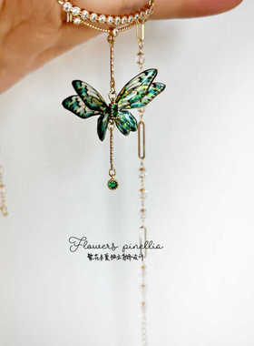 复古宫廷精灵翅膀项链锁骨链颈链森系哥特风原创小众礼物配饰女