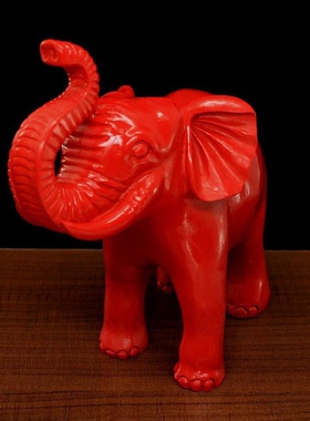 朱砂家居办公室饰品吉象大象店铺招财聚吉祥如意摆件开业礼品