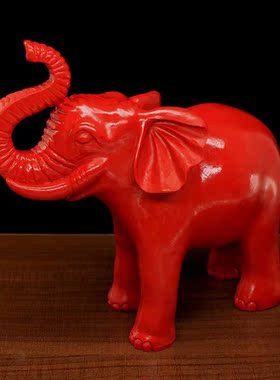 朱砂家居办公室饰品吉象大象店铺招财聚吉祥如意摆件开业礼品