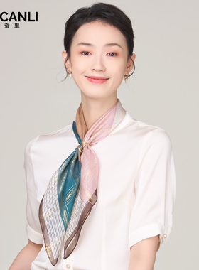 春秋简约女礼盒装礼物送礼小方巾