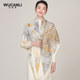 Autumn and winter double-sided printed Chinese style shawl gifts