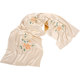 Winter beige handmade noble and elegant shawl with cheongsam