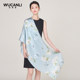 Spring, summer and autumn printed Chinese style silk scarf for women