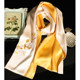 Silk scarf Jurchen spring and autumn suzhou embroidery ginkgo shawl high-end