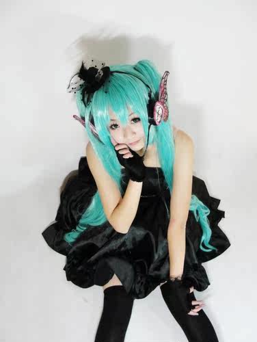 梦工坊 Vocaloid  初音miku 蝴蝶耳机magnet版礼服 cosplay服装 - 图0