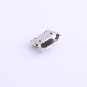 MICRO-01-G4P1-A1T2 USB连接器 Micro-B 母座 卧贴 有卷边有柱固 - 图1