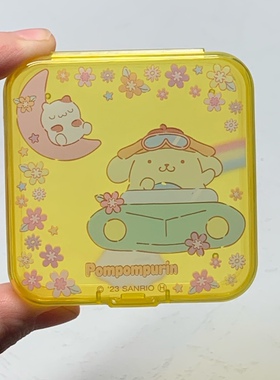 满38包邮正版三丽鸥迷你硬币饰品收纳盒首饰盒6×6库洛米小药盒子