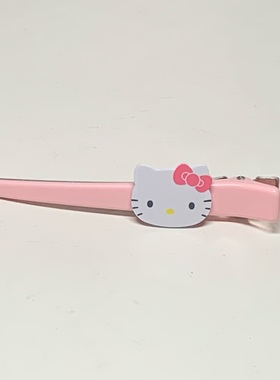 夏 亲子发卡三丽鸥可爱一字夹kitty美乐蒂布丁狗长款无痕边夹彩色