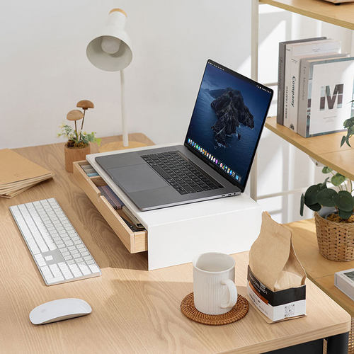 爱丽思电脑增高架显示器托架垫高底座办公桌面收纳架子加长置物架 - 图2