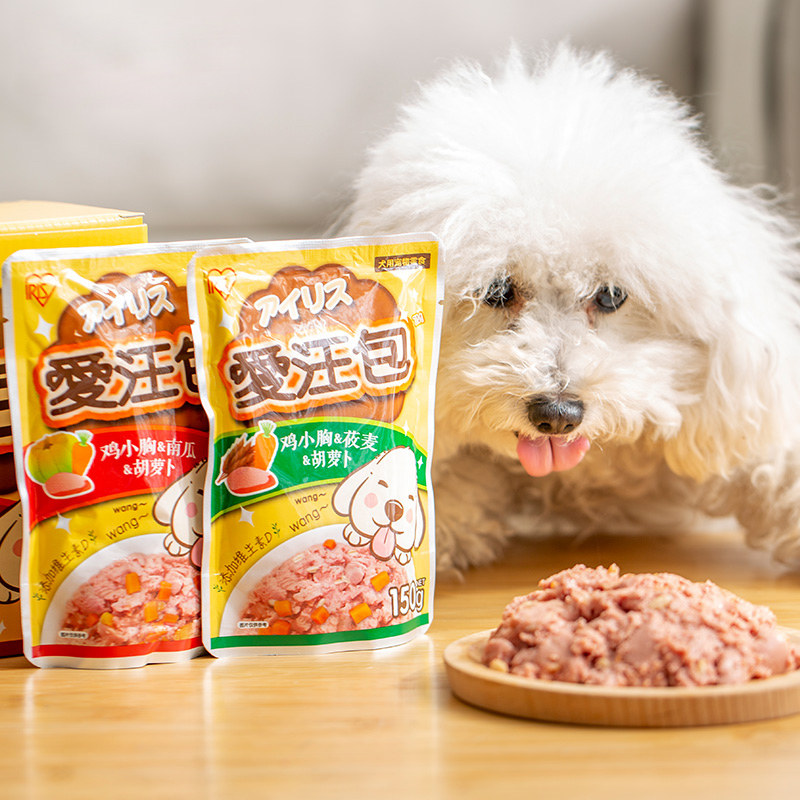 爱丽思狗零食罐头拌狗粮成犬幼犬主食罐头补充营养湿粮包150g*8袋,淘宝优惠券,粉丝福利购,淘宝优惠卷
