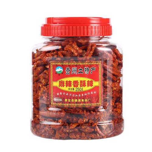 贵州土特产麻辣香酥辣小吃油炸辣椒干零食香辣酥香脆椒香辣脆250g - 图3