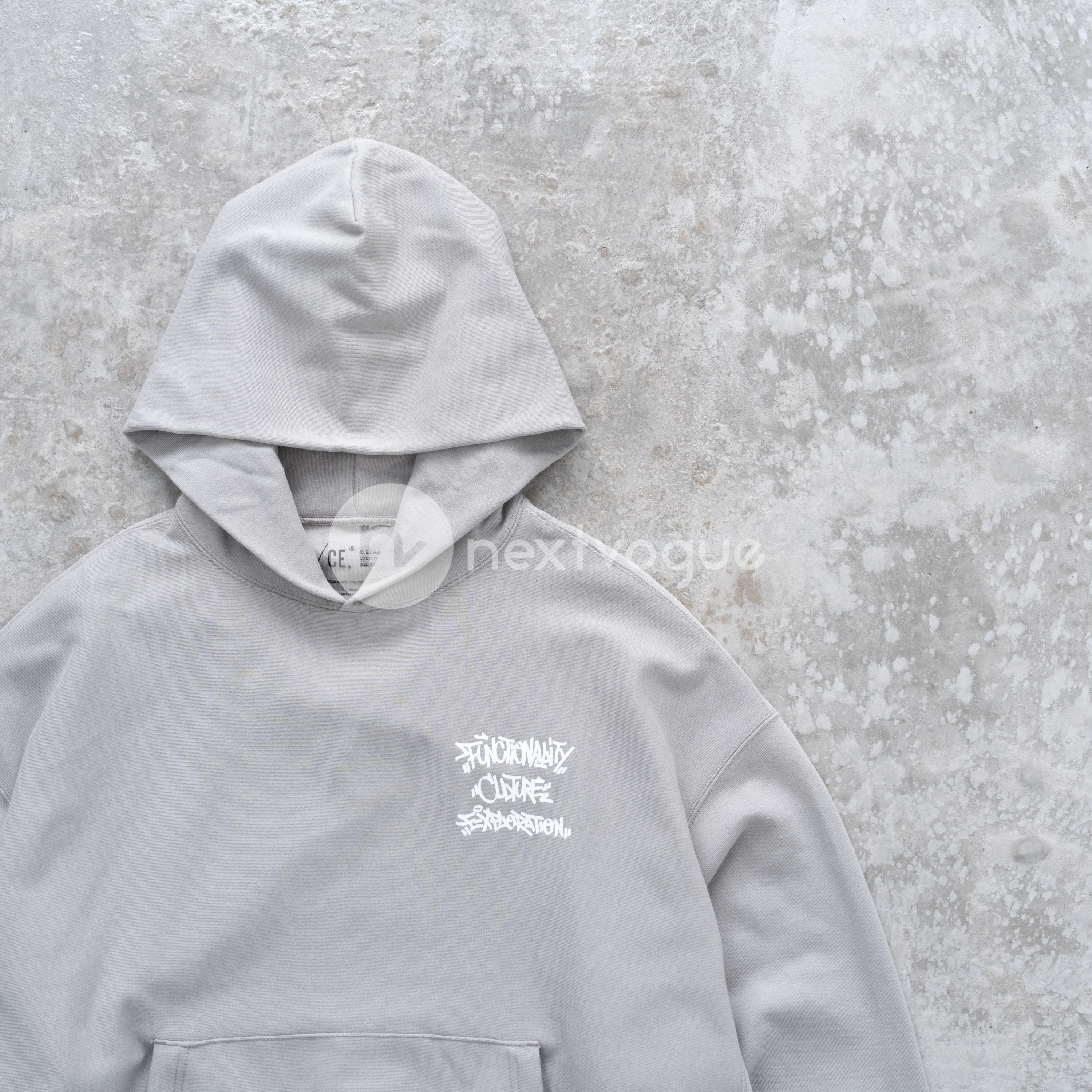 【NextVogue】F/CE CASPER SWEAT HOODIE 涂鸦印花纯棉连帽卫衣 - 图0