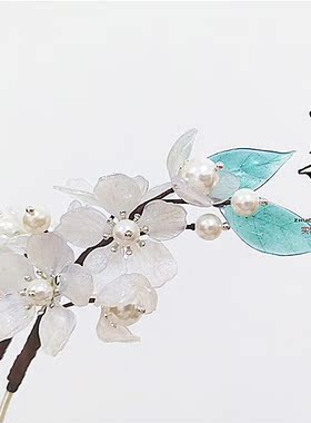 梨花古风汉服步摇配饰发簪
