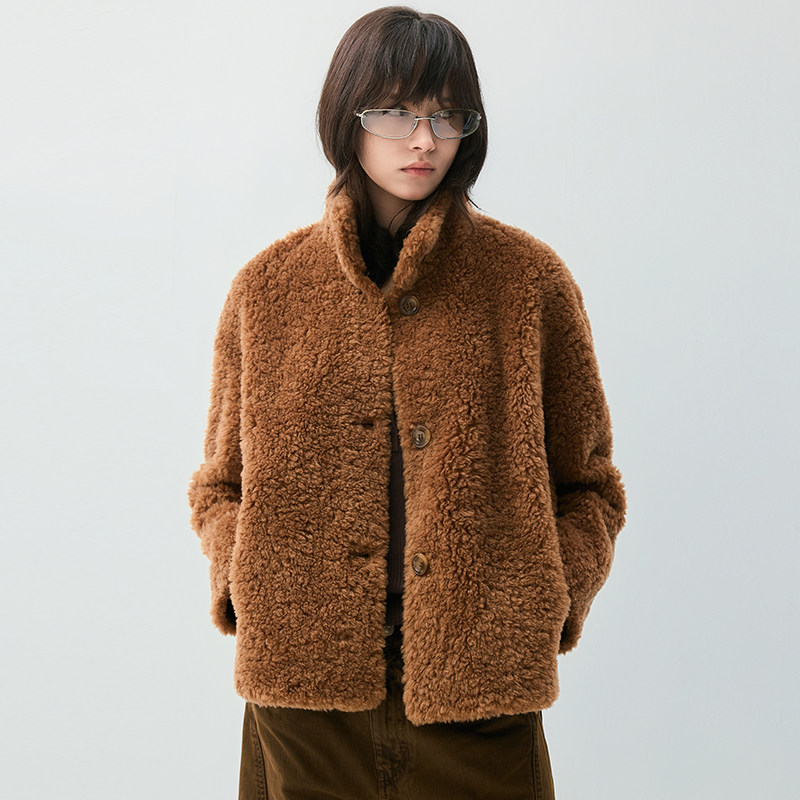 【所有女生直播间】VIVIDINI 秋冬短款小立领羊羔毛外套,淘宝优惠券,粉丝福利购,淘宝优惠卷