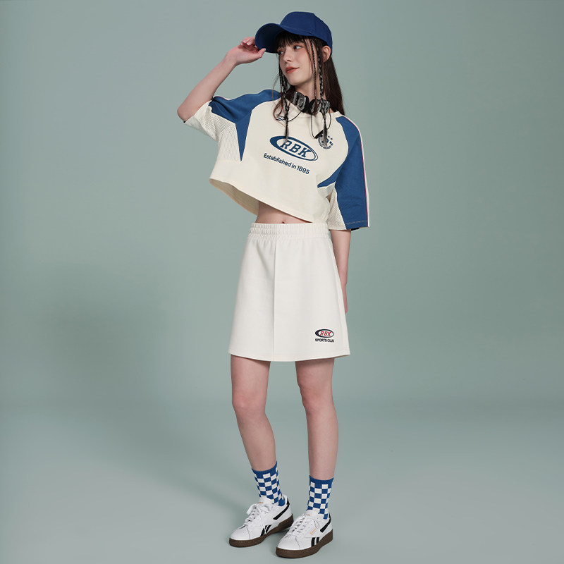 Reebok锐步官方26新品女子时尚撞色美式休闲潮流针织短袖T恤,淘宝优惠券,粉丝福利购,淘宝优惠卷